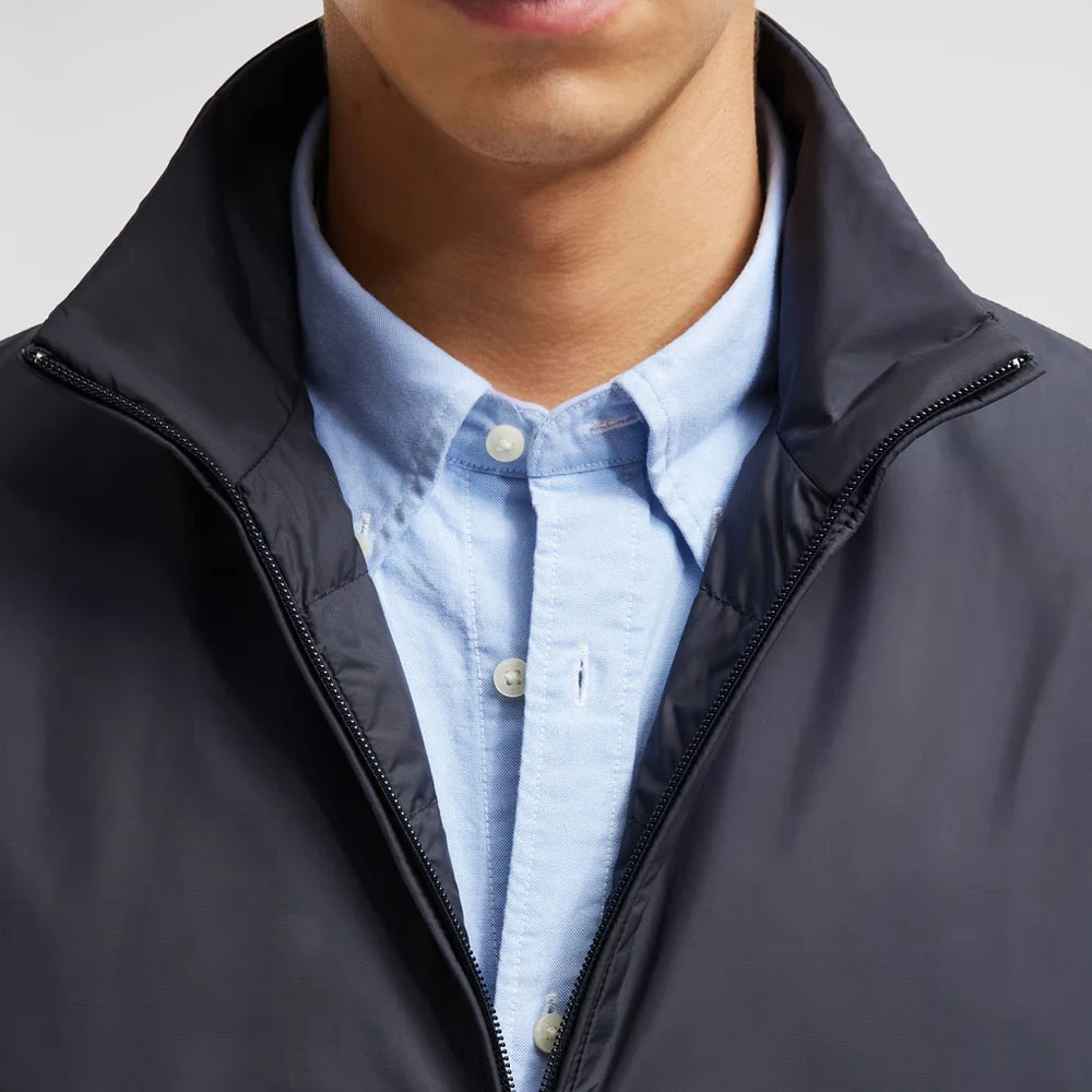 Moncler Korte Navy Donsjas AirSoft Blue Heren