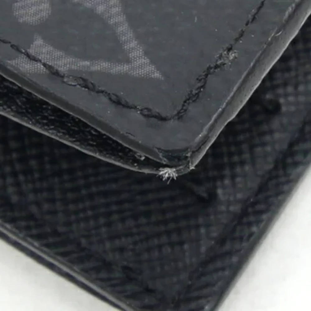 Louis Vuitton Vintage Pre-owned Fabric wallets Black Heren