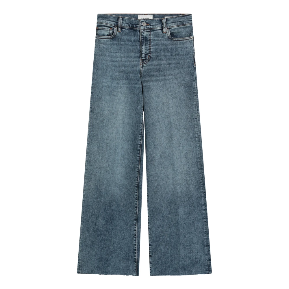 Frame Slim Palazzo Jeans Blue Dames