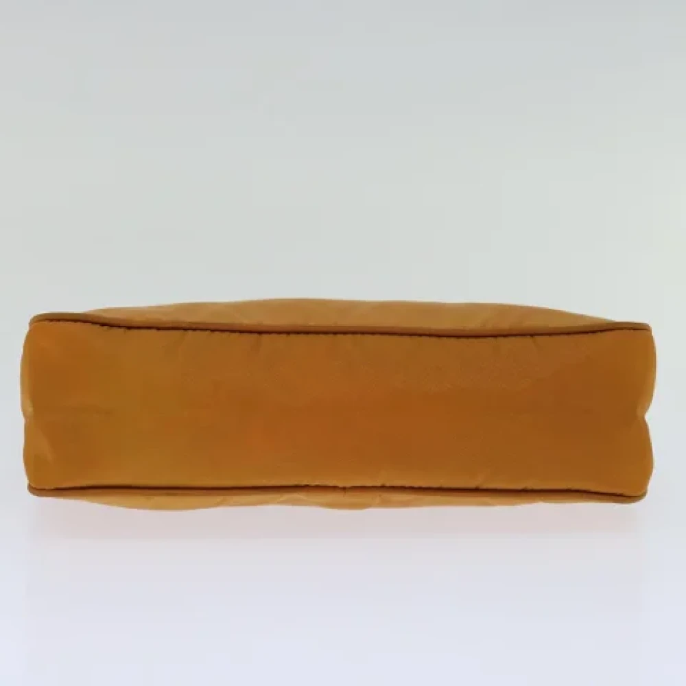 Prada Vintage Pre-owned Canvas prada-bags Orange Dames