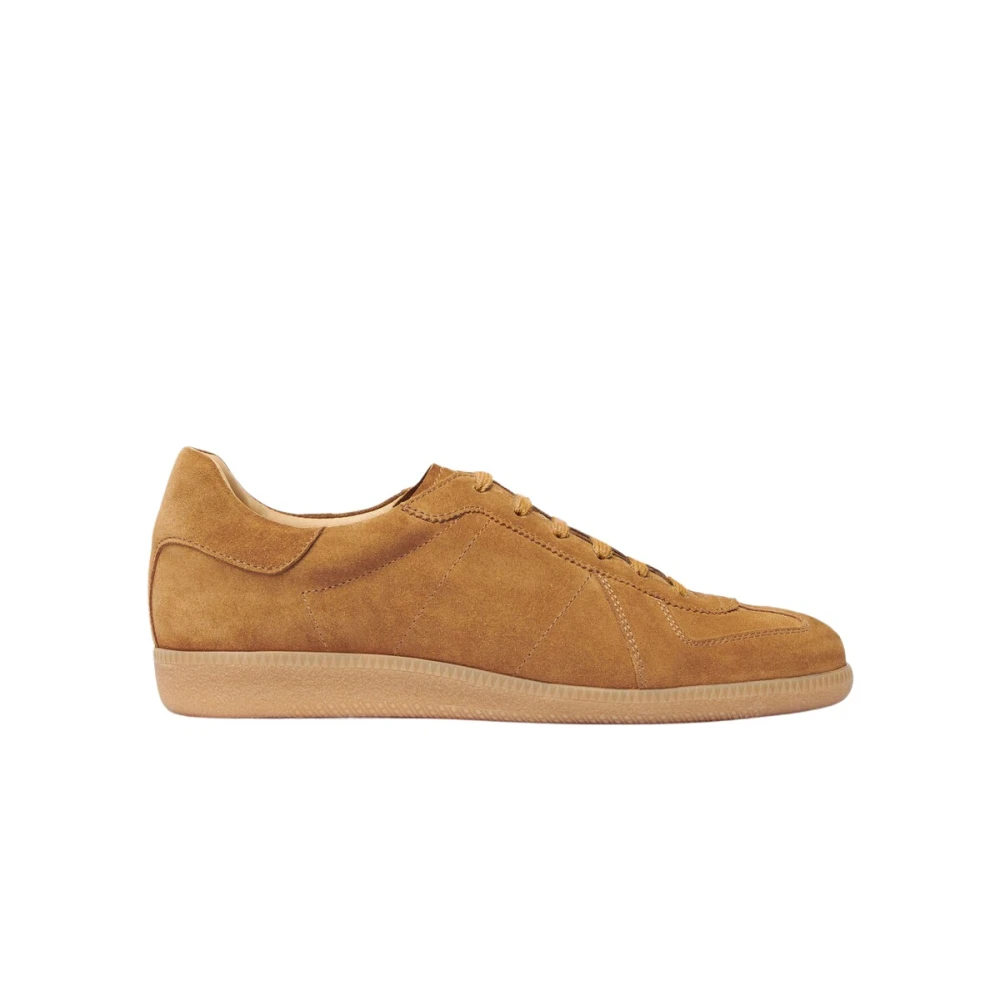 Scarosso Handgemaakte suède leren sneakers Heren Schoenen Bruin