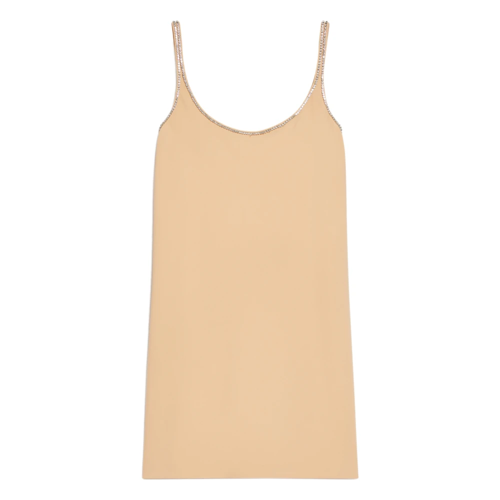 SPORTMAX Roze jurk met strass versiering Pink Dames