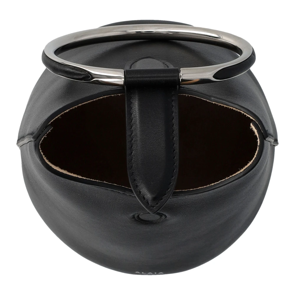 Alaïa Zwarte Ring Bucket Handtas Black Dames