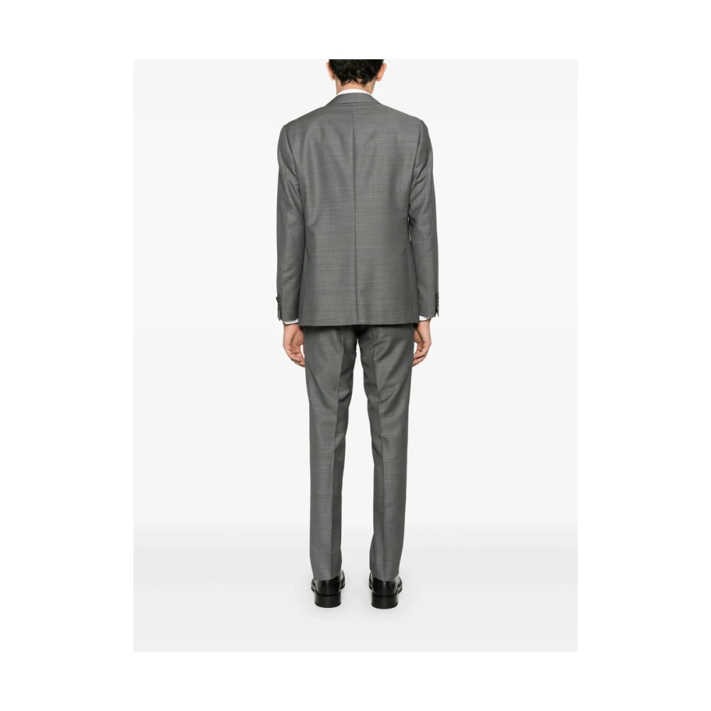Canali Grijs pak met voorknoopsluiting Gray Heren
