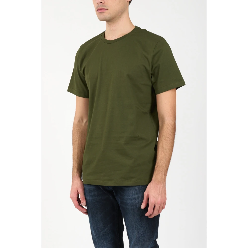 Dondup Jersey T-shirt met geborduurde achterkant Green Heren