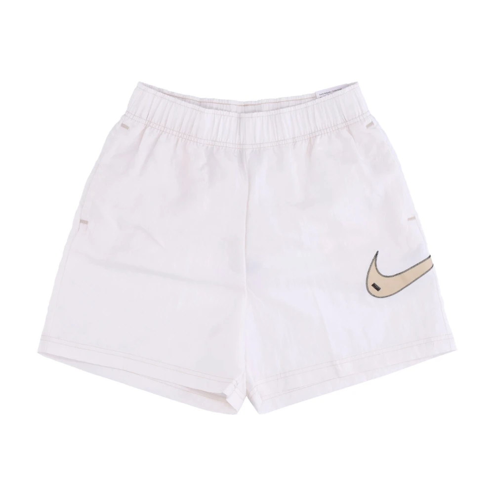 Nike Sportswear Swoosh Geweven High-Rise Shorts White Dames