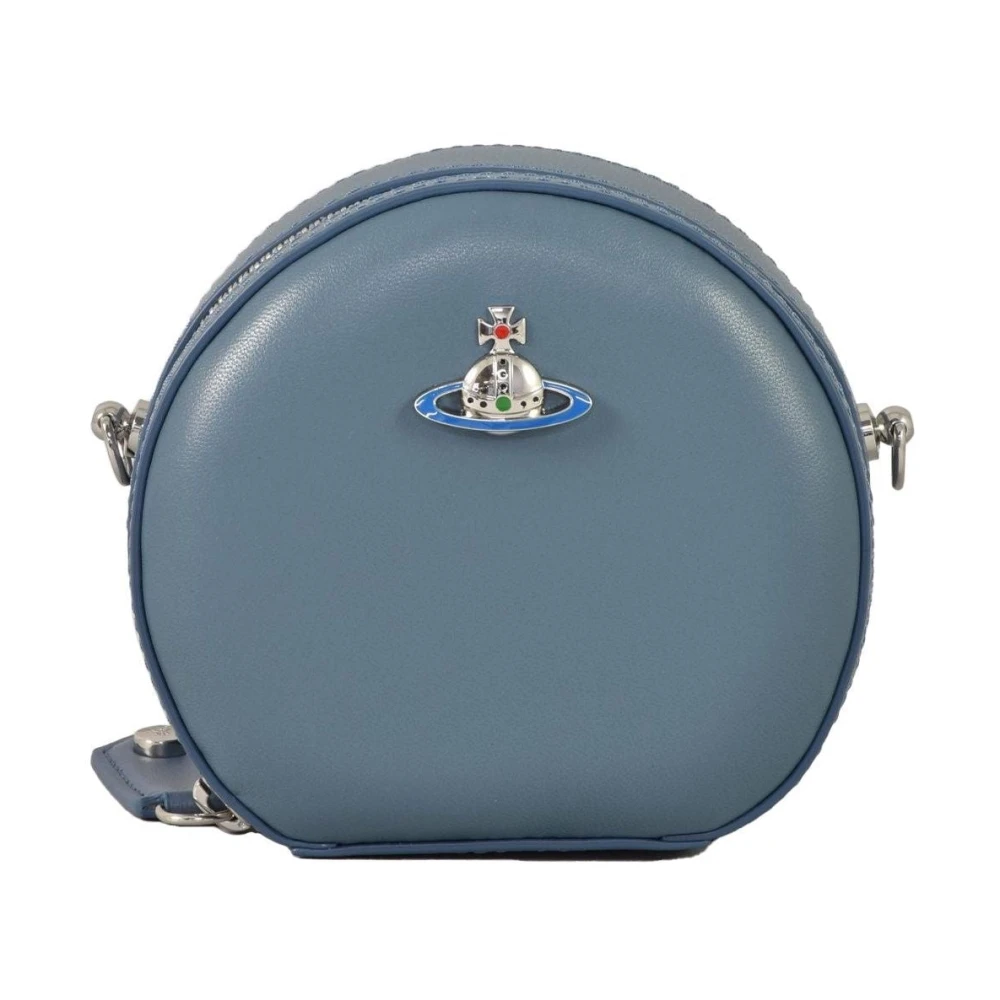 Vivienne Westwood Leren Schoudertas Blue Dames