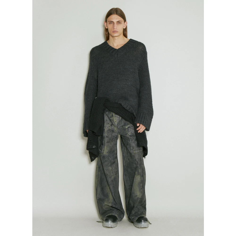 Guess Geverfde Combat Cargo Broek Green Heren