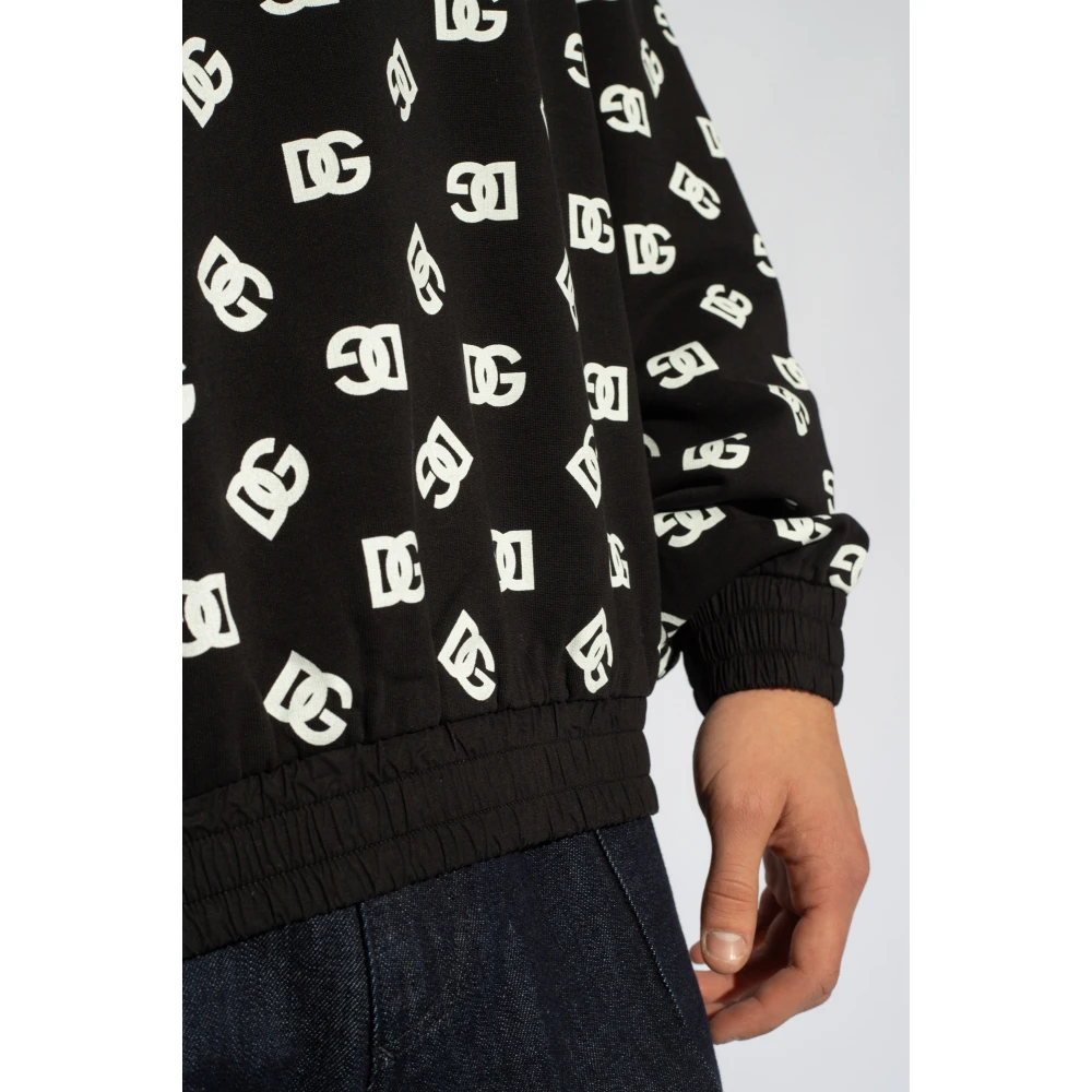 Dolce & Gabbana Sweatshirt met logopatroon Black Heren