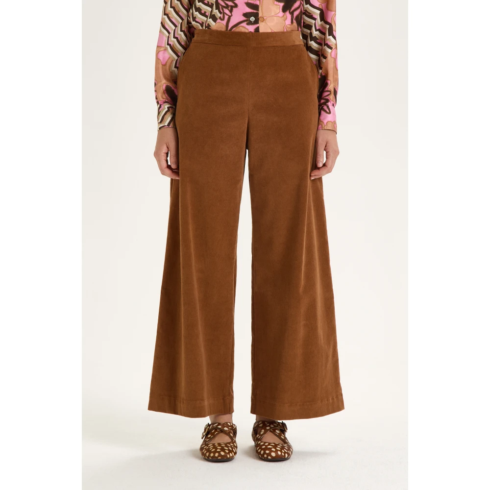 Maliparmi Baby Cord Broek Brown Dames