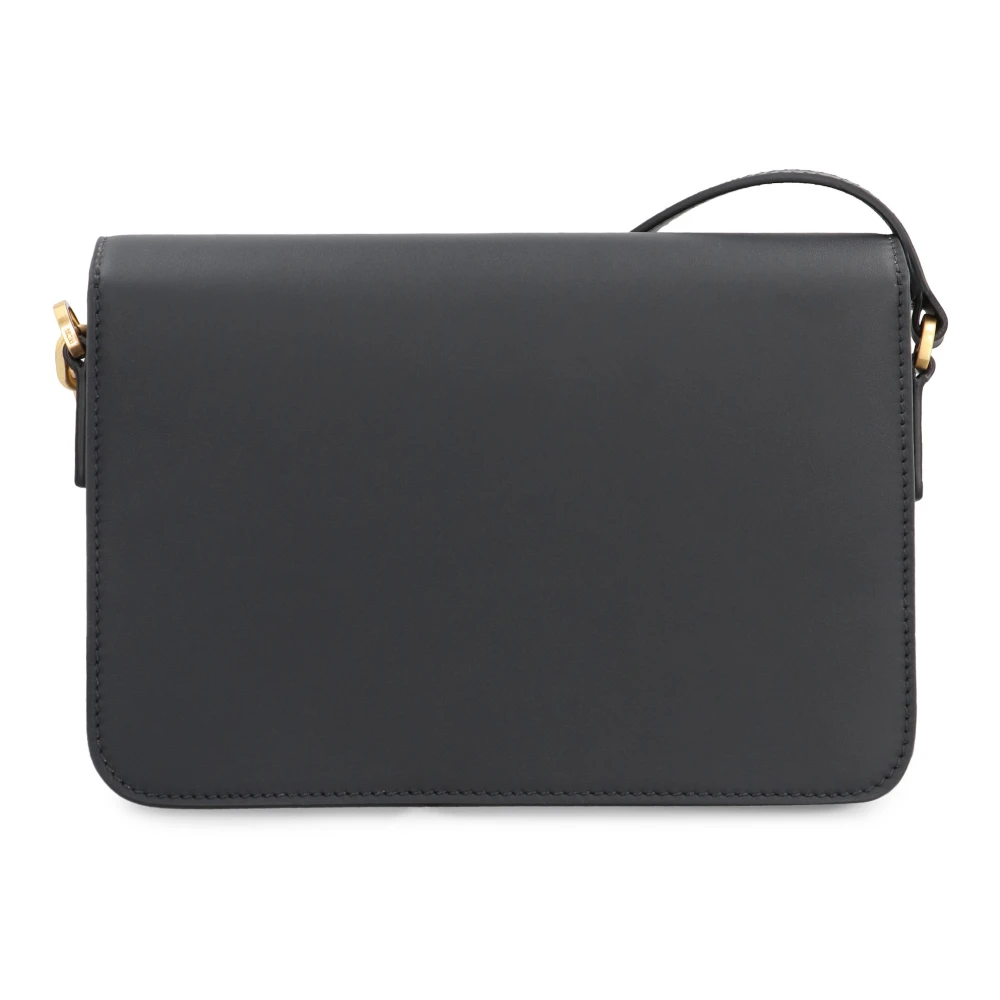 MCM Geëmbosseerde leren crossbodytas Black Dames