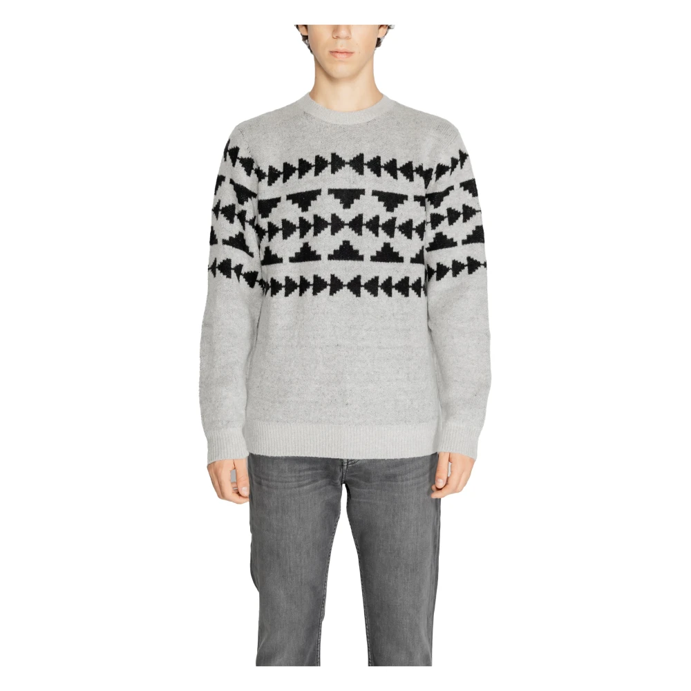 Antony Morato Mohair Herentrui Herfst Winter Collectie Gray Heren