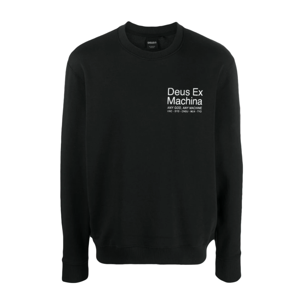 Deus Ex Machina Zwarte Sweatshirts voor Heren Aw23 Black Heren