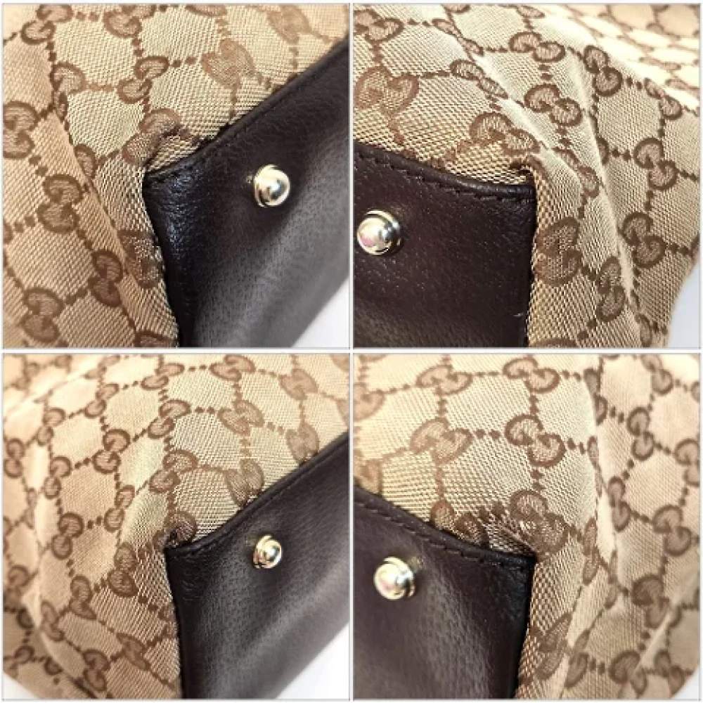 Gucci Vintage Pre-owned Canvas totes Beige Dames