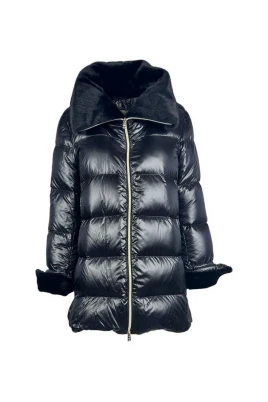 A-Shape Jacka i Nylon Ultralight och Lady Faux Fur