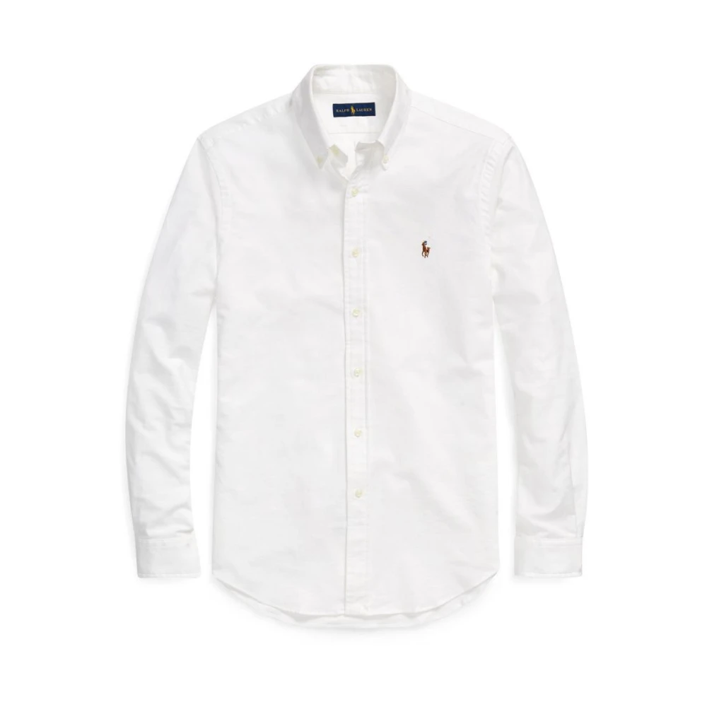 Ralph Lauren Men's White Slim Fit Oxford Shirt - Casual Shirts - L - Shirts