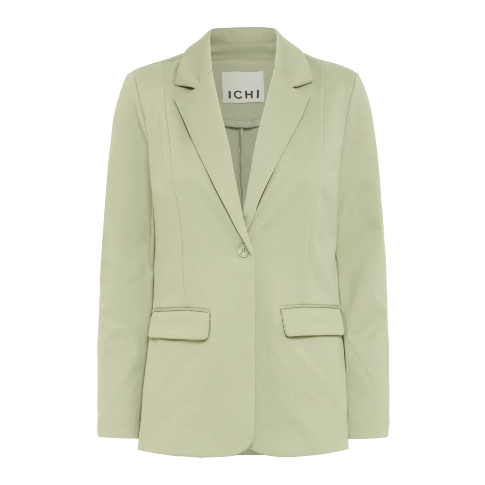 Ichi Elegante Blazer Jas Thee Kleur Green Dames