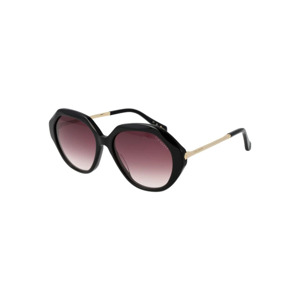 Ted Baker Women's Black Rectangle Gradient Sunglasses With Case