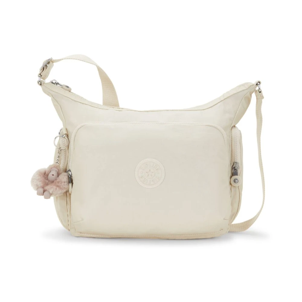 Kipling Modieuze Schoudertas in Zwart Beige Dames
