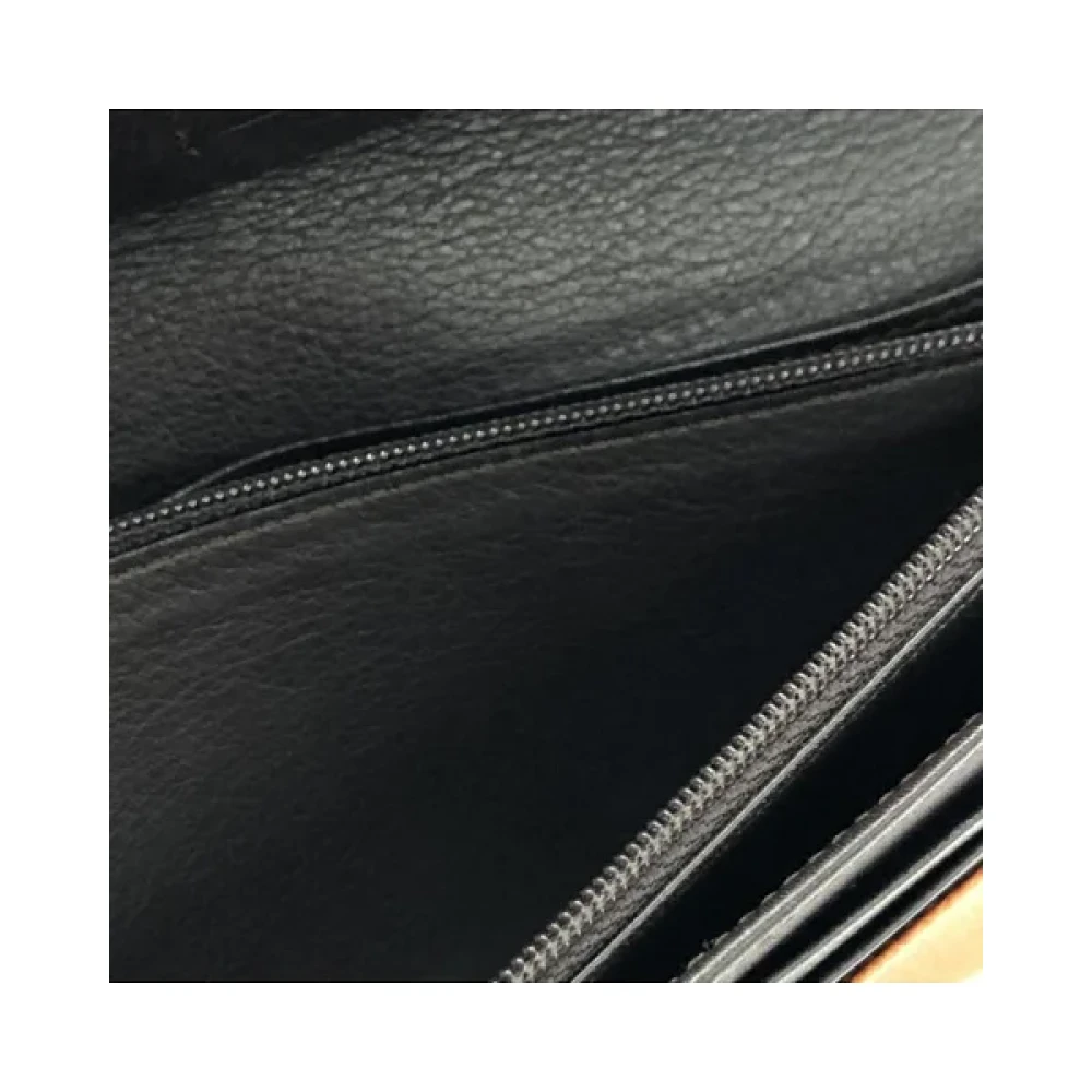 Loewe Pre-owned Leather wallets Orange Dames