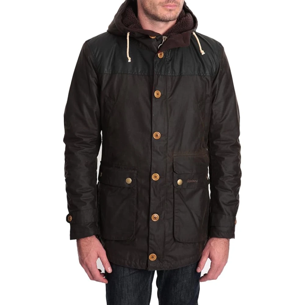 Barbour Gewaxte Olijf Game Jas Green Heren