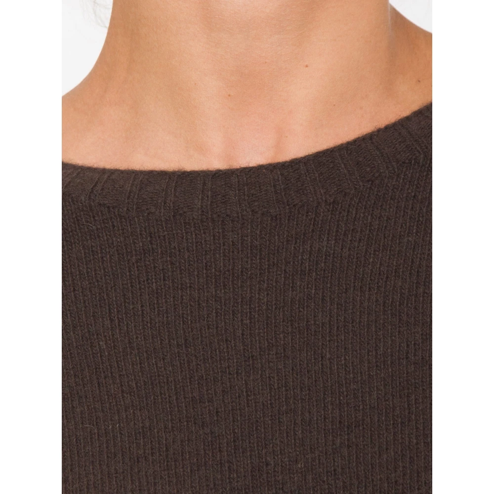 Marella Bruine Wollen Mouwloze Top Brown Dames
