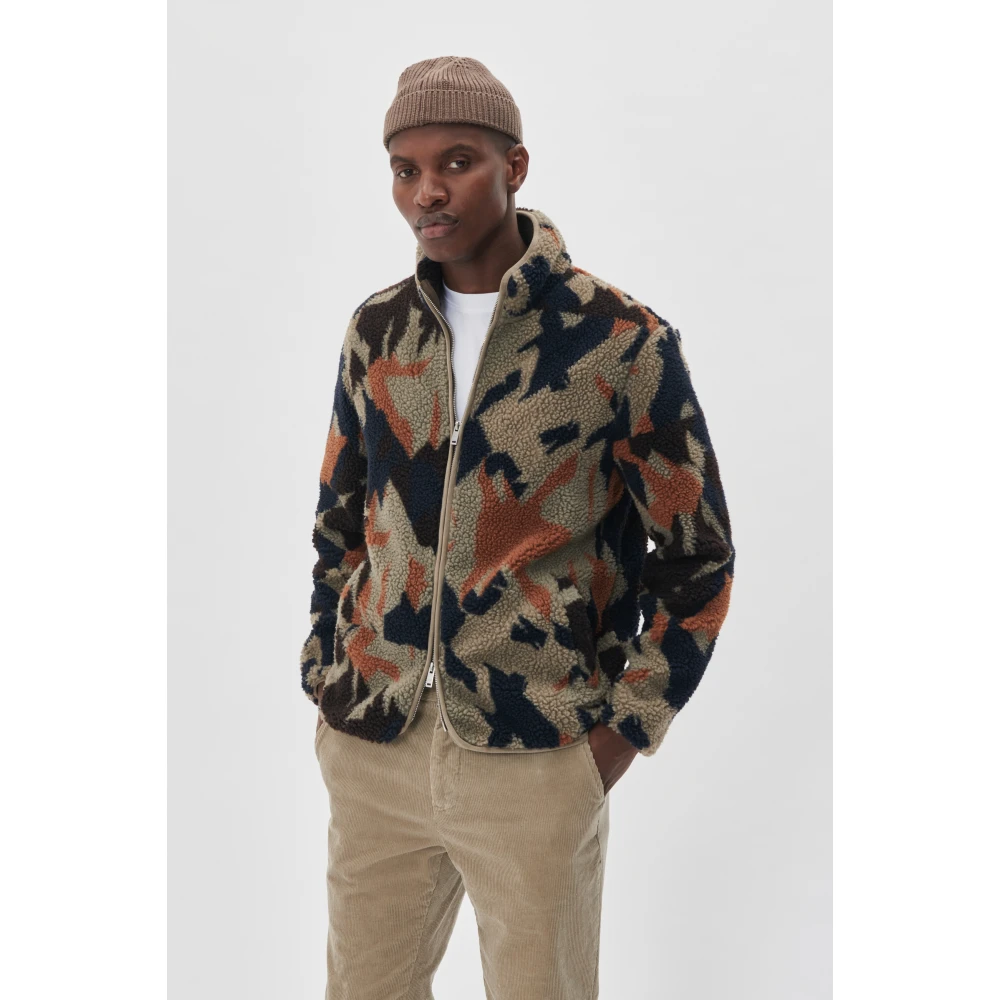 Matinique Stijlvolle Fleecejas Multicolor Heren