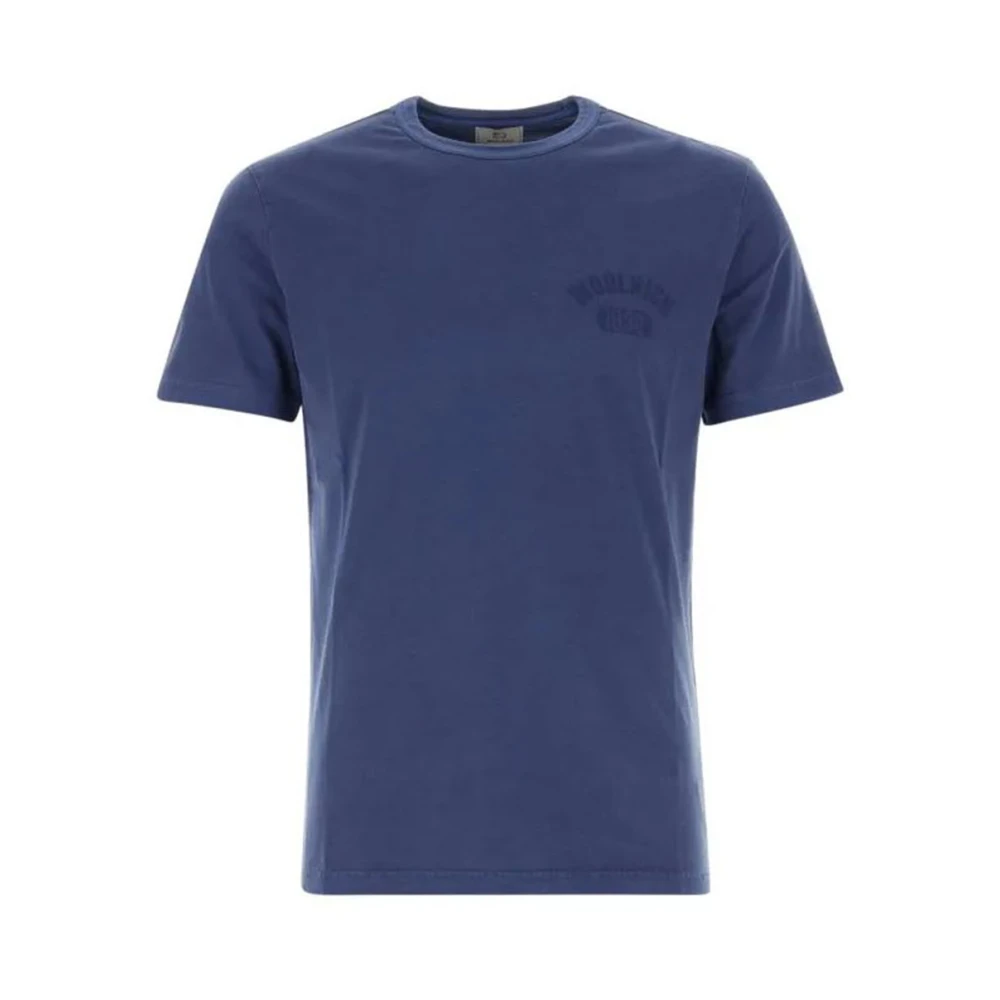 Woolrich Stijlvolle T-shirts voor Mannen en Vrouwen Blue Heren