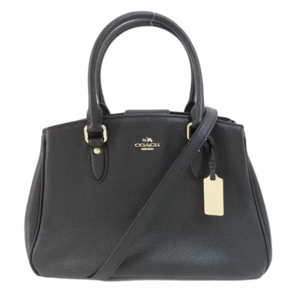 Coach Pre-owned Leather handbags Black Dames