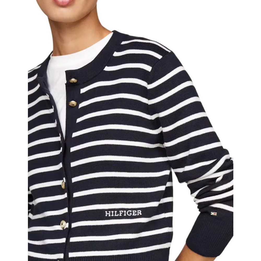 Tommy Hilfiger Gestreepte Cardigan en Gebreid Jack Blue Dames