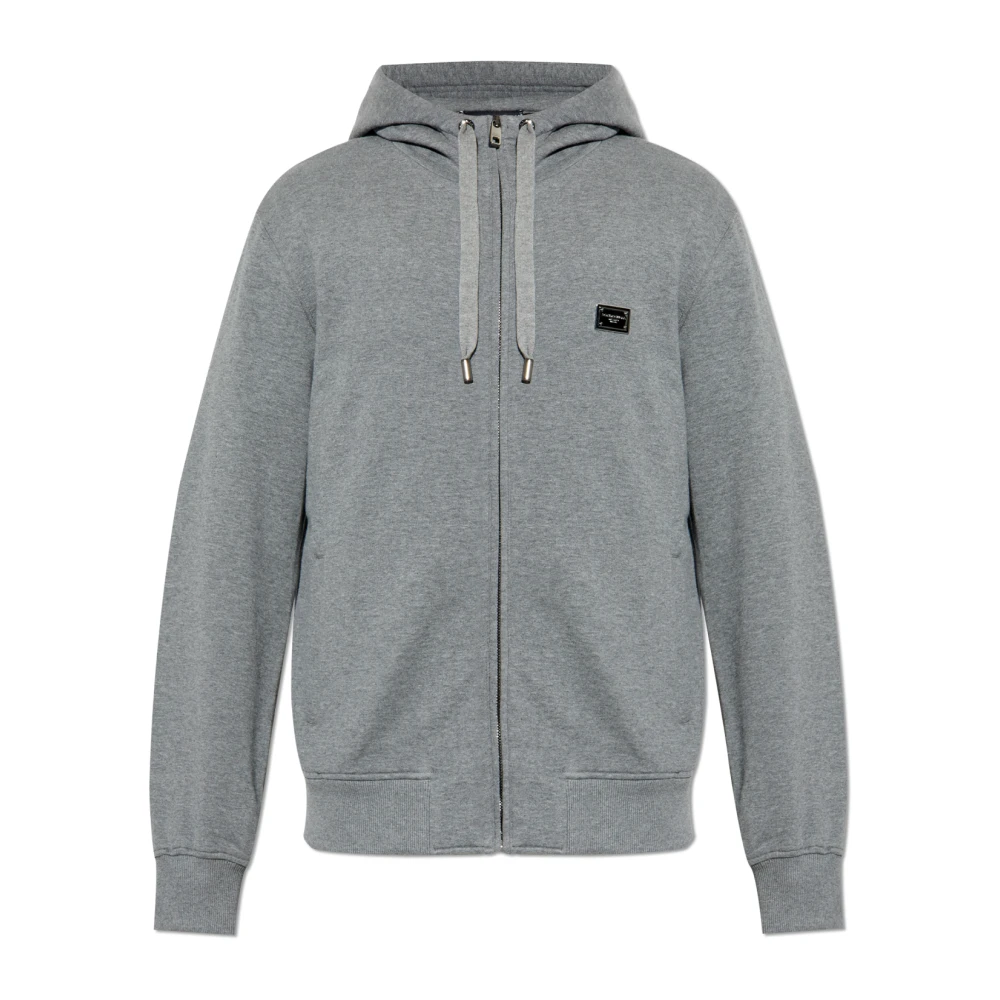 Dolce & Gabbana Hoodie Gray Heren