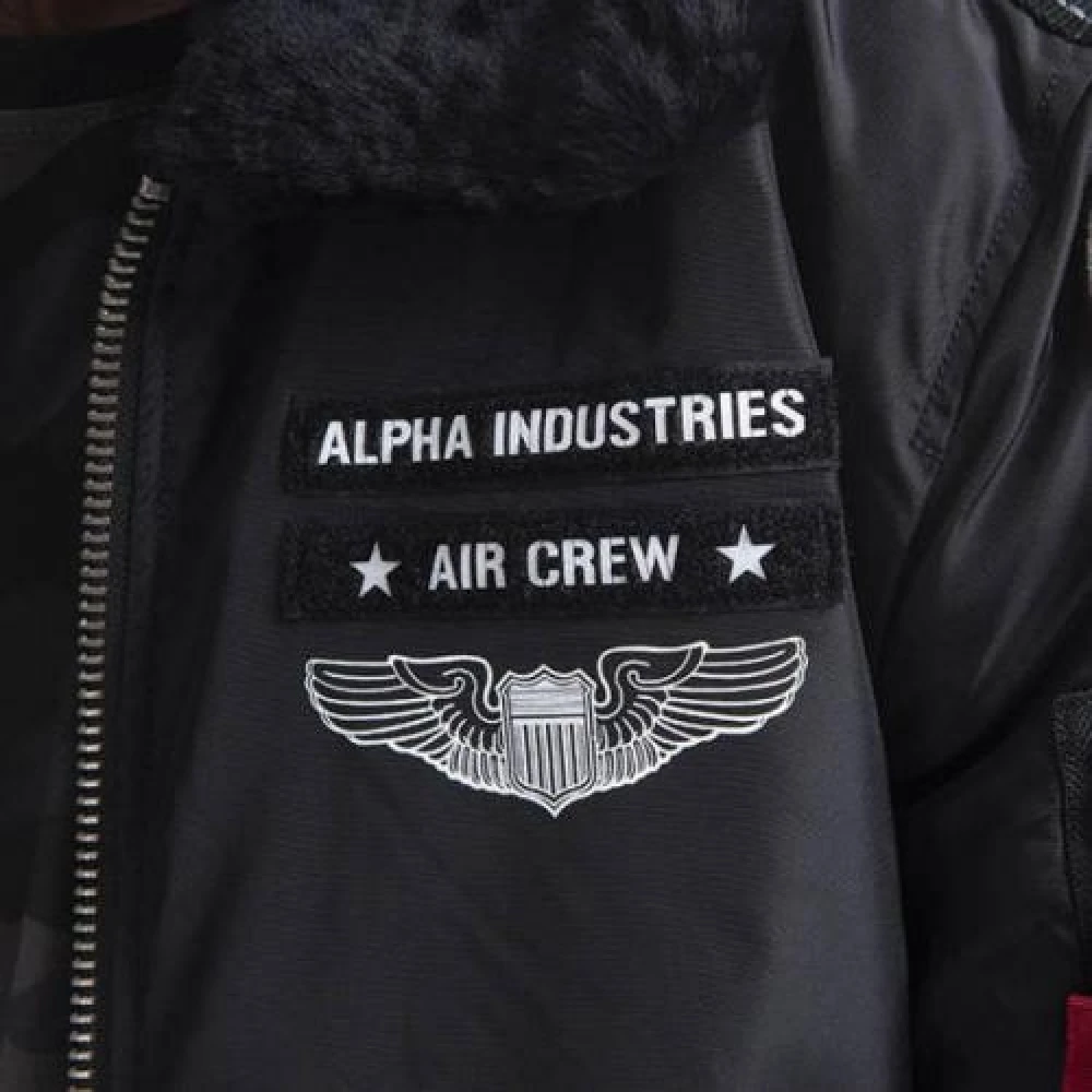 alpha industries Flight Jacket Injector III Air Force Zwart Black Heren
