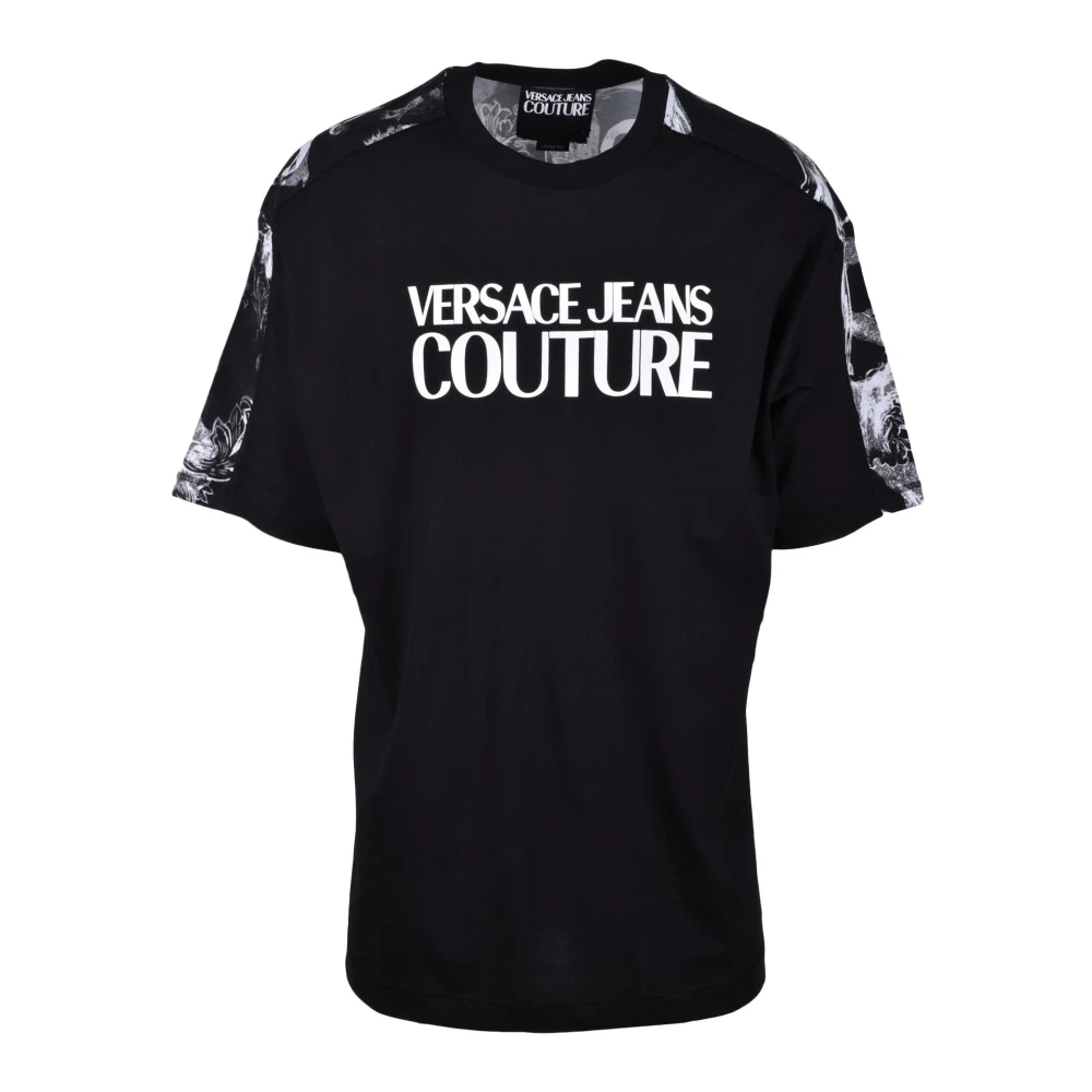 Versace Jeans Couture Cerulean T-shirt Lente Zomer Collectie 2024 Black Heren