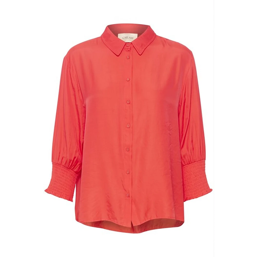 Cream Red Shirt - Female - Shirts - Xl - Blouses & Shirts