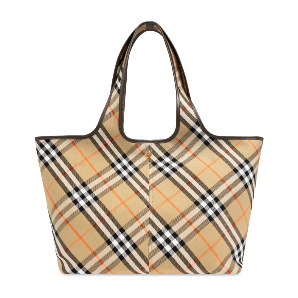 Burberry Katoenen tote tas Beige Dames