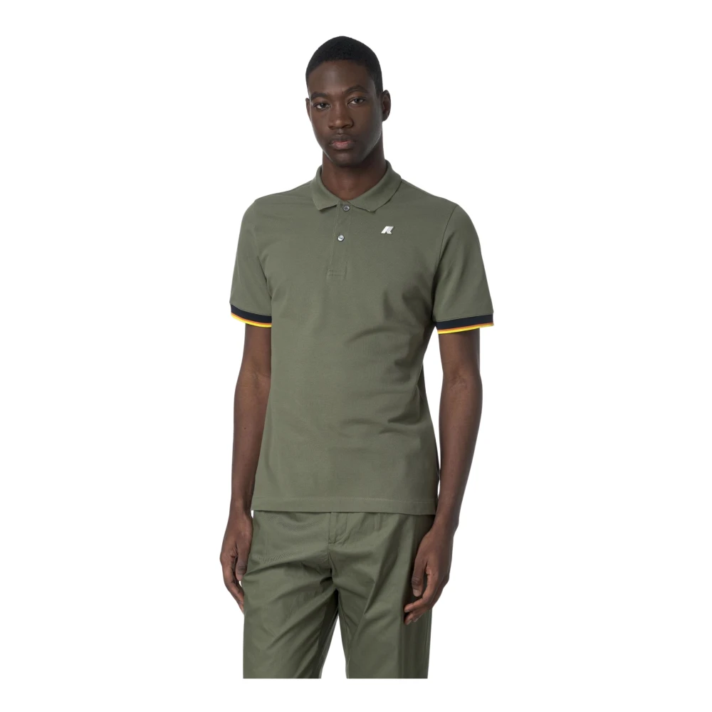 K-Way Men's Green Polo Shirts, M, Vincent Polo