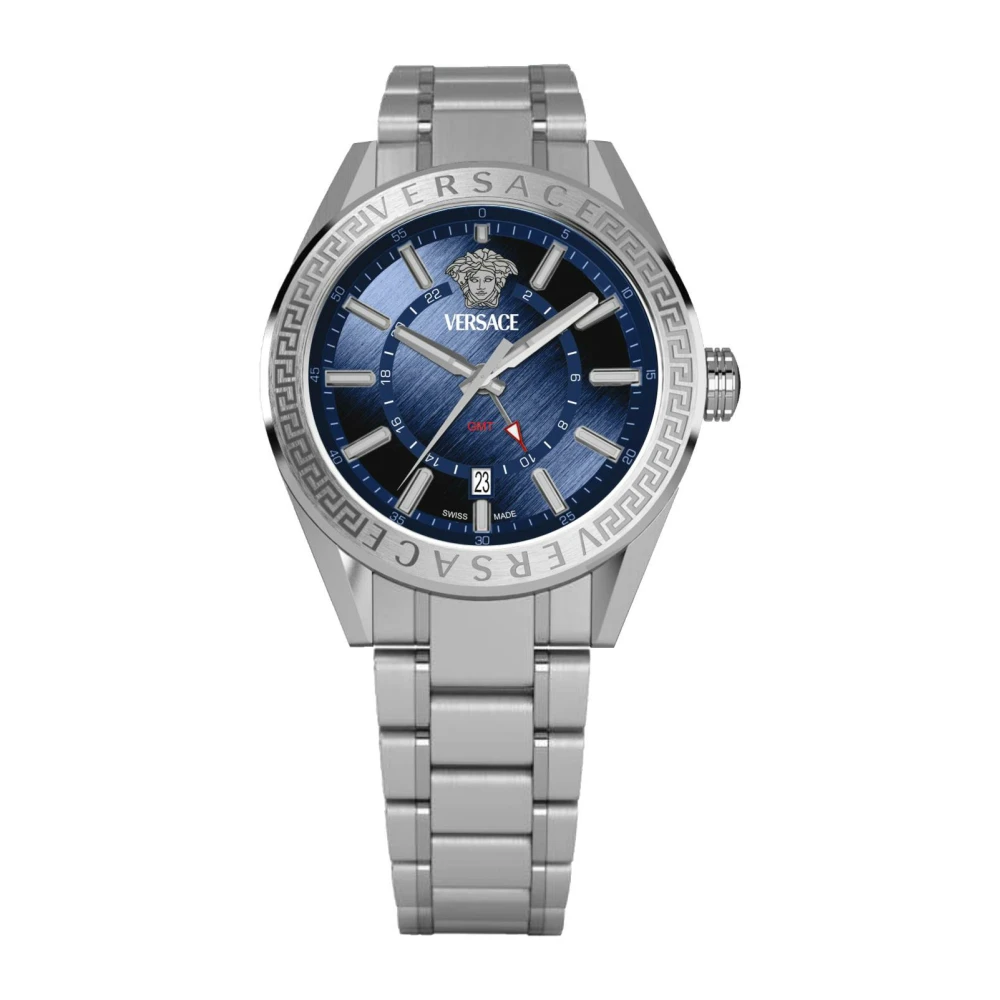 Versace , Watches, Male, Gray, One Size, V-Code Gmt
