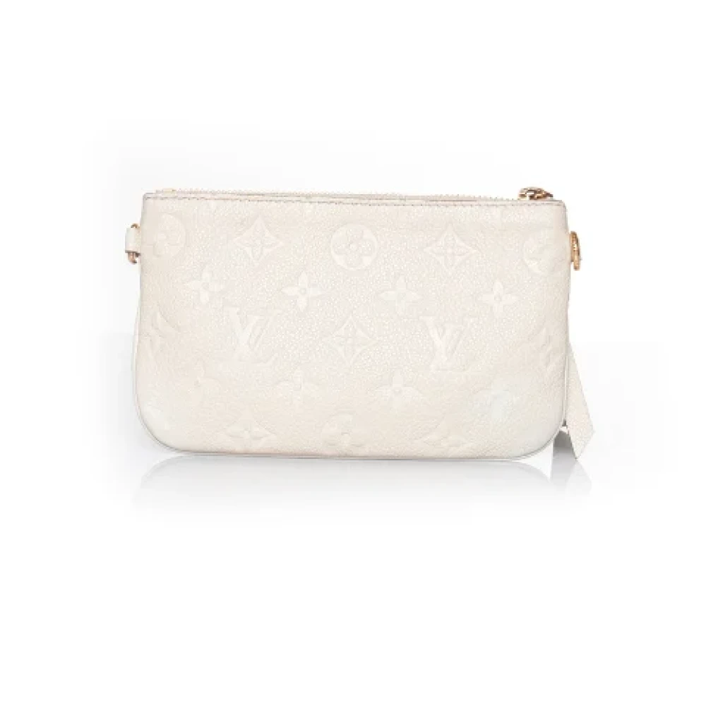 Louis Vuitton Vintage Pre-owned Leather clutches White Dames