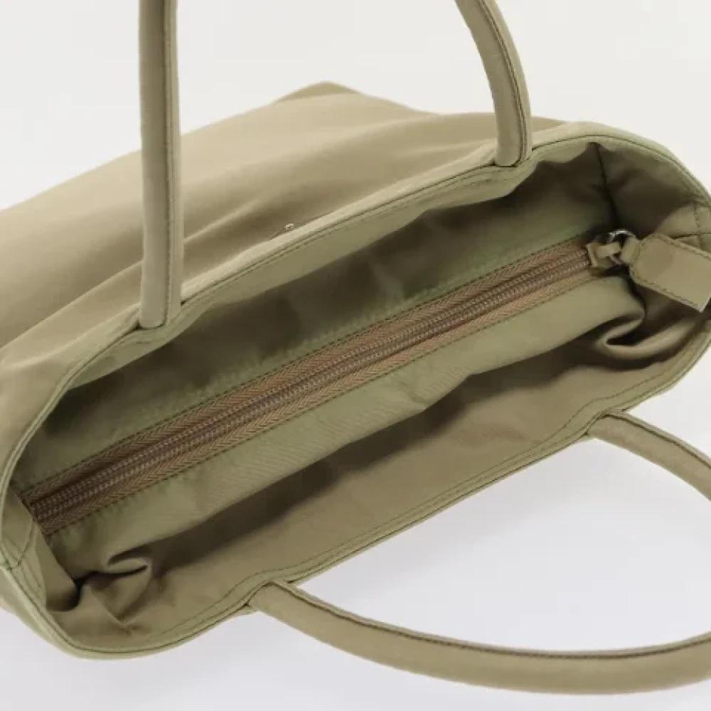 Prada Vintage Pre-owned Fabric prada-bags Beige Dames