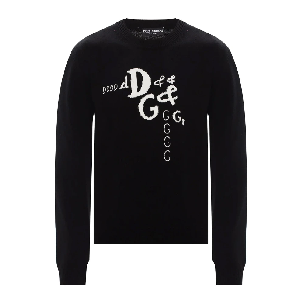 Dolce & Gabbana Logo Sweater voor Heren Black Heren