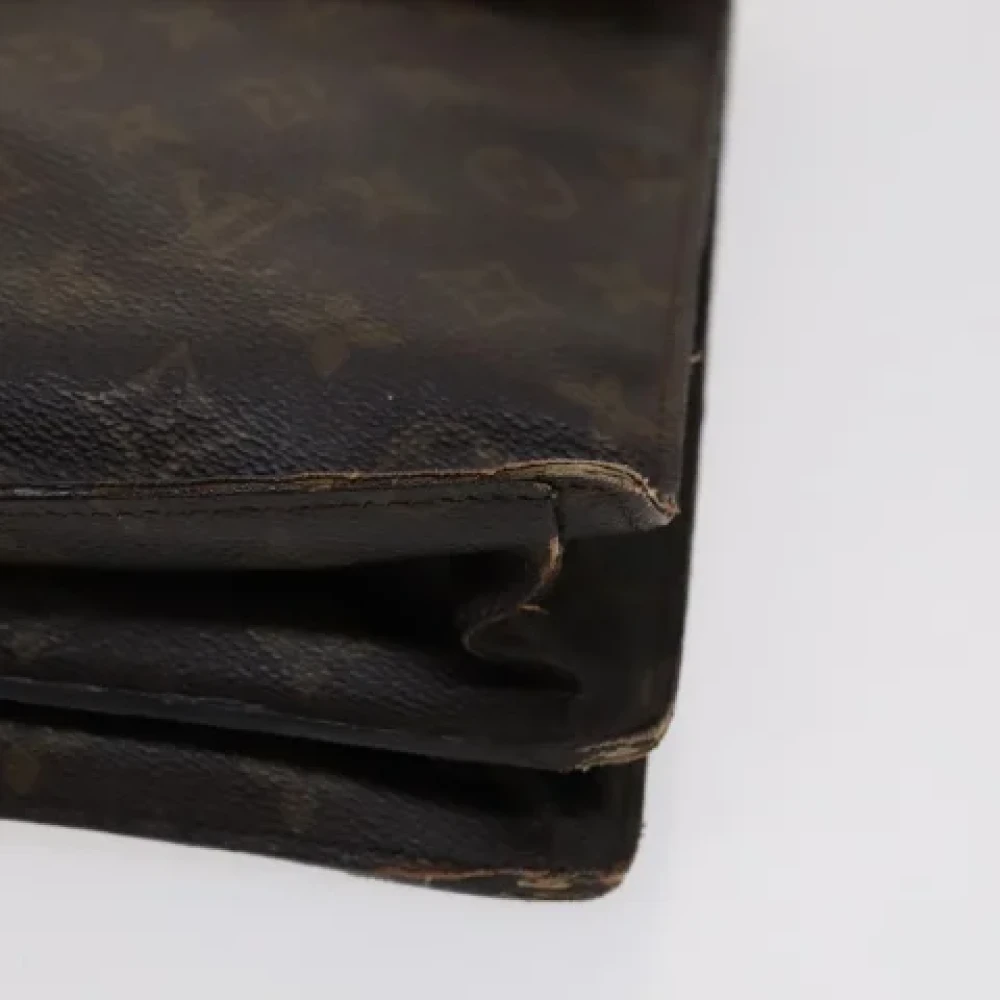 Louis Vuitton Vintage Pre-owned Canvas briefcases Brown Dames
