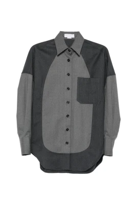 Ash Grey Wool Button Shirt