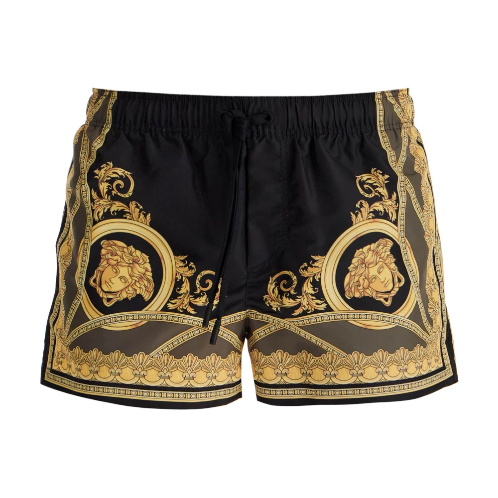 Versace Mythische Print Zwembroek Black Heren