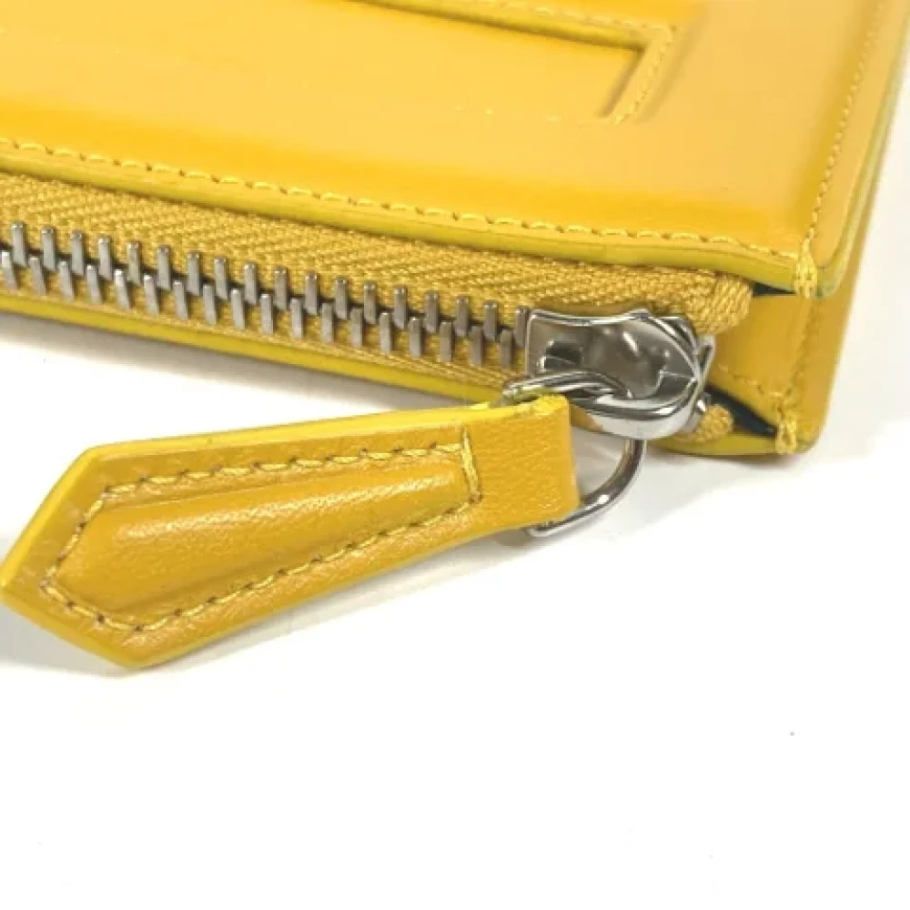 Fendi Vintage Pre-owned Leather fendi-bags Yellow Dames