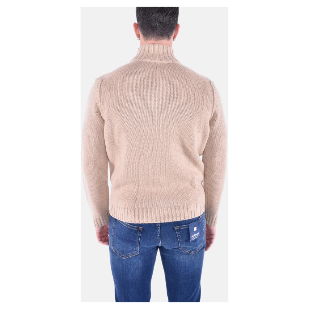 Kangra Beige Cardigan met rits Beige Heren