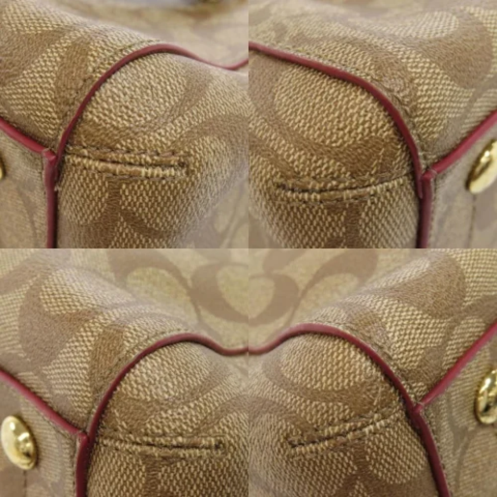 Coach Pre-owned Canvas handbags Brown Dames