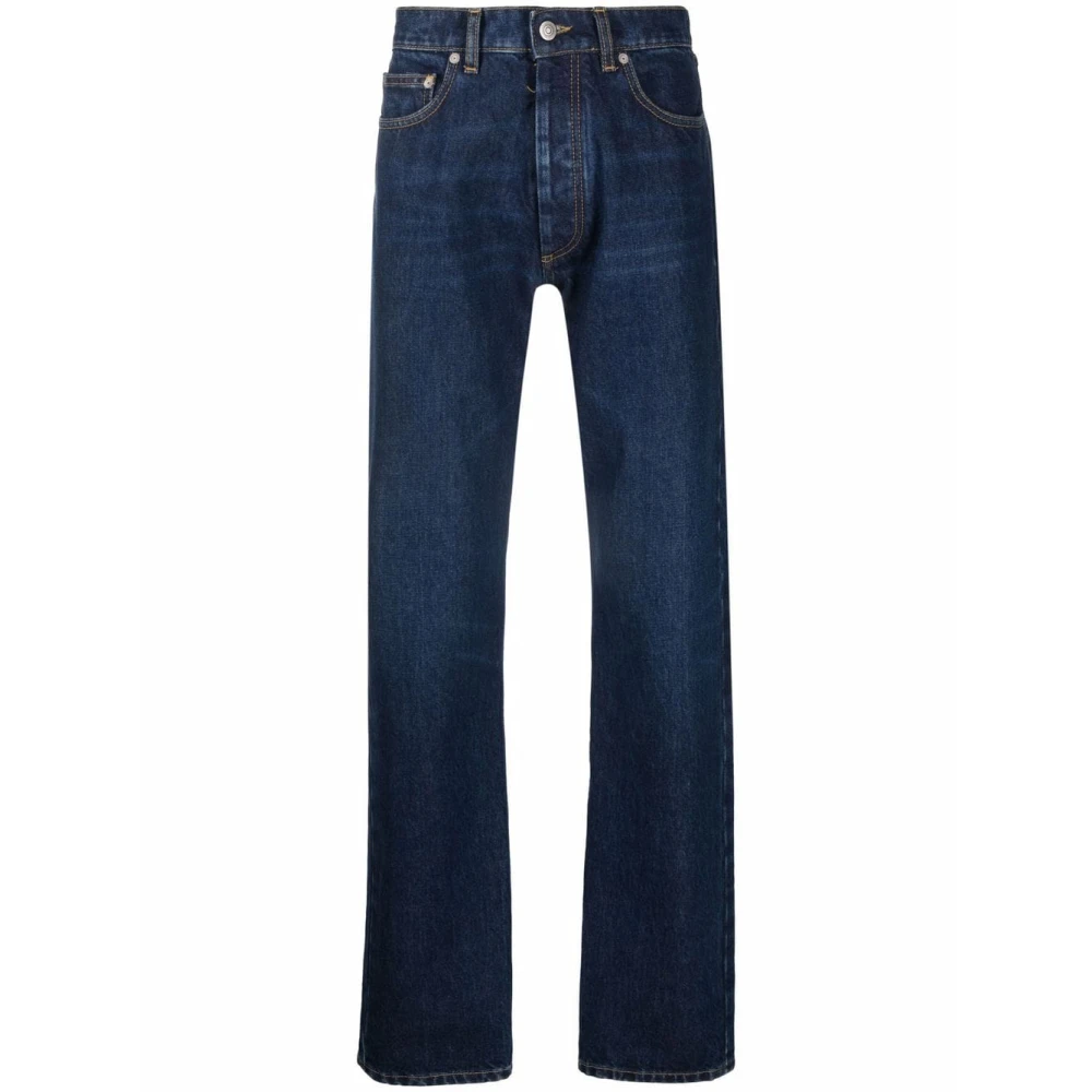 Maison Margiela Blauwe Straight Jeans voor Mannen Blue Heren