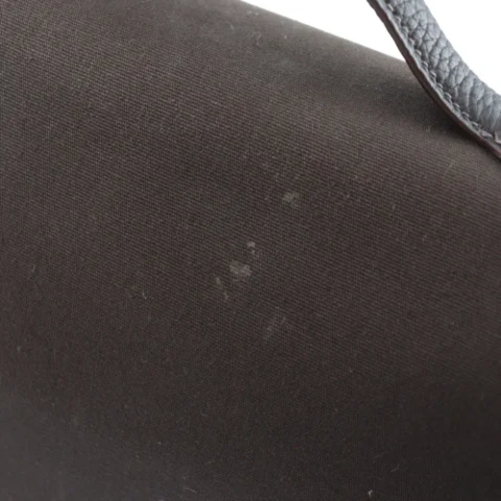 Hermès Vintage Pre-owned Fabric shoulder-bags Brown Dames