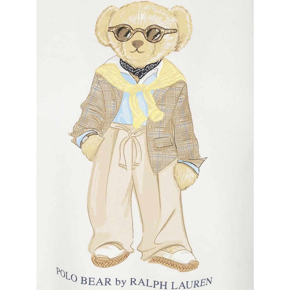 Ralph Lauren Bear Crewneck Sweatshirt Beige Dames