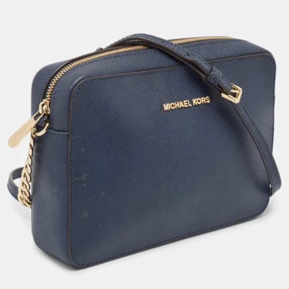 Michael Kors Pre-owned Leather shoulder-bags Blue Dames